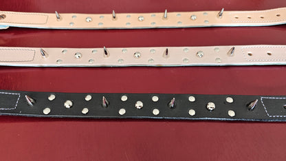 Collar artesanal de cuero para perros y gatos