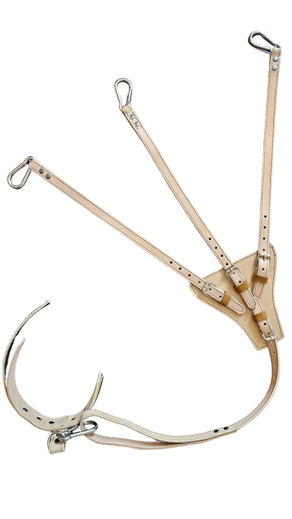 El Trío Perfecto: Acople Triple de Cuero Hecho a Mano para 3 Perros